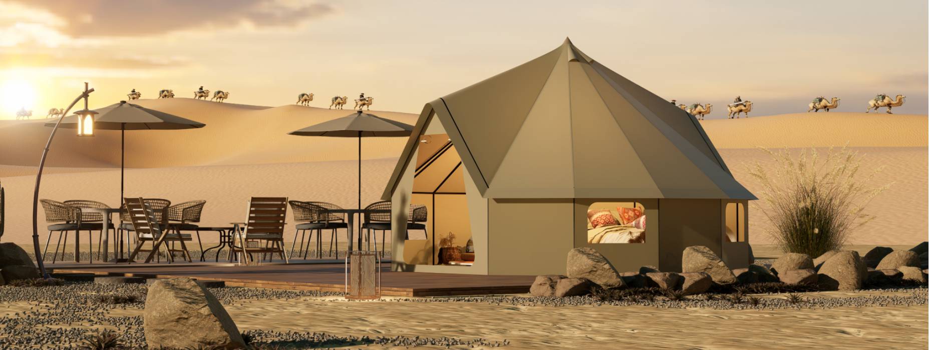 大兴安露营酒店帐篷产品